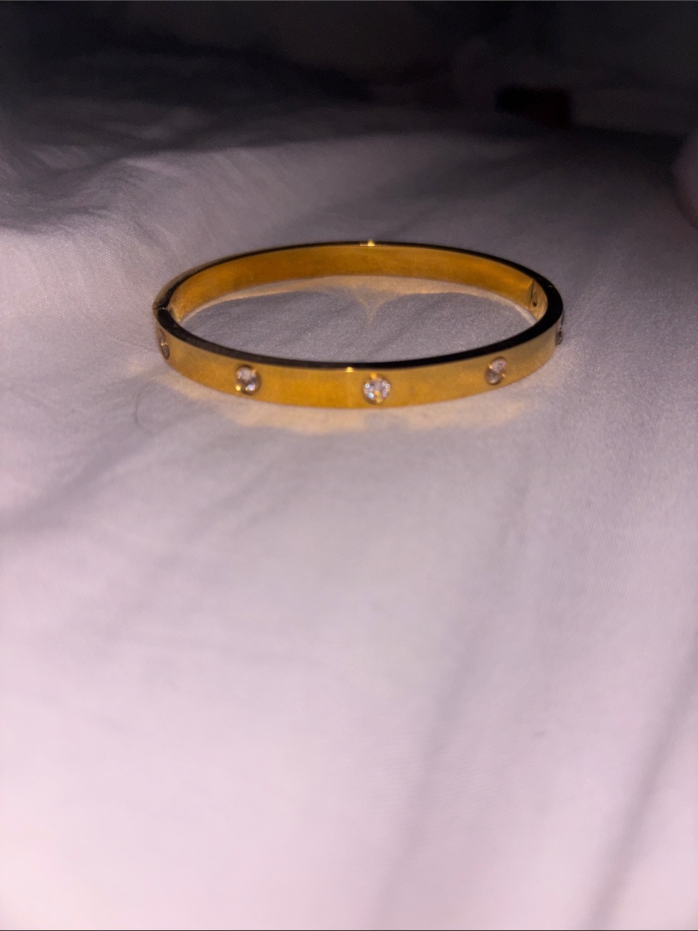 Gold Love Bracelet with Diamonds